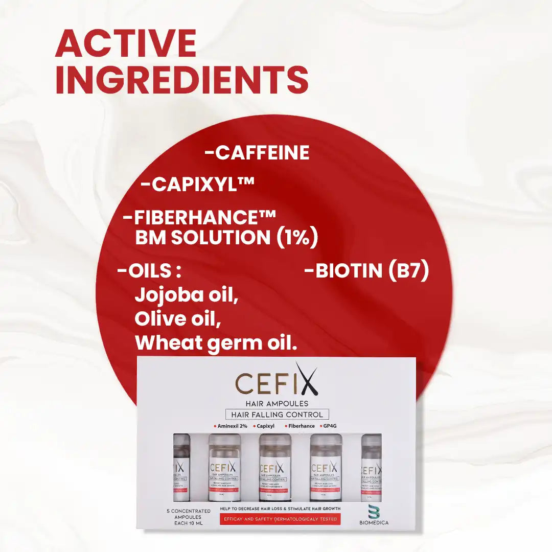أمبولات سيفيكس للشعر 5 أمبولات * 10 مل