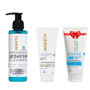 Rebirth (Facial Cleanser + WHITENING CREAM) + HELANO SOOTHING GEL 75 gm